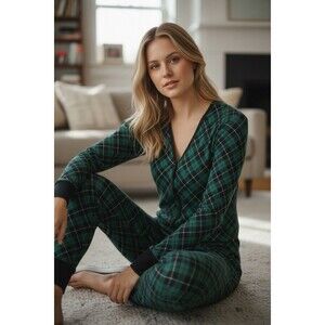 VICTORIA'S SECRET Free Thermal Long Pajama Nightgown One Piece Size Small
